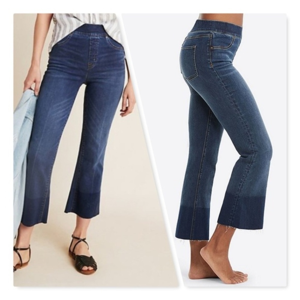 NWT Spanx Crop Flare Denim Jean Leggings Pants